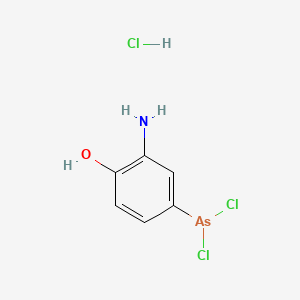 molecular formula C6H7AsCl3NO B1202079 二氯苯胂酸盐 CAS No. 536-29-8