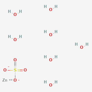 molecular formula ZnSO4. 7H2O<br>H14O11SZn B1202081 ZINC sulfate heptahydrate CAS No. 7446-20-0