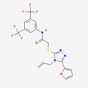 2-{[4-Allyl-5-(2-furyl)-4H-1,2,4-triazol-3-YL]sulfanyl}-N-[3,5-bis(trifluoromethyl)phenyl]acetamide