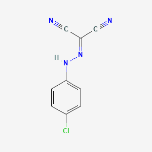 molecular formula C9H5ClN4 B1202082 羰基氰化物 4-氯苯腙 CAS No. 946-76-9