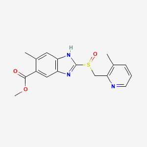 molecular formula C17H17N3O3S B1202083 Picoprazole CAS No. 78090-11-6