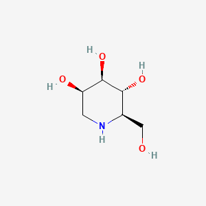 molecular formula C6H13NO4 B1202084 1-脱氧曼诺脂霉素 CAS No. 84444-90-6