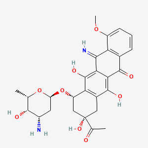 molecular formula C27H30N2O9 B1202085 5-亚氨基柔红霉素 CAS No. 72983-78-9