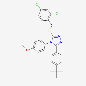 3-(4-tert-butylphenyl)-5-[(2,4-dichlorobenzyl)sulfanyl]-4-(4-methoxyphenyl)-4H-1,2,4-triazole