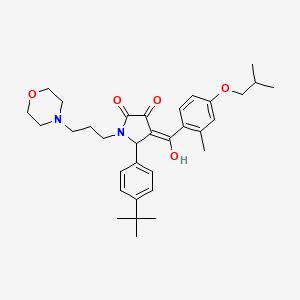 5-(4-Tert-butylphenyl)-3-hydroxy-4-(4-isobutoxy-2-methylbenzoyl)-1-[3-(4-morpholinyl)propyl]-1,5-dihydro-2H-pyrrol-2-one