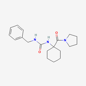molecular formula C19H27N3O2 B1202098 1-[1-[氧代(1-吡咯烷基)甲基]环己基]-3-(苯甲基)脲 