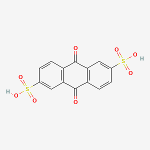 molecular formula C14H8O8S2 B1202107 2,6-蒽二磺酸，9,10-二氢-9,10-二氧代- CAS No. 84-50-4