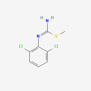 molecular formula C8H8Cl2N2S B1202115 Isothiourea, 1-(2,6-dichlorophenyl)-2-methyl- CAS No. 27806-81-1