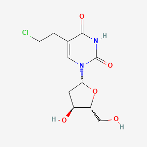 molecular formula C11H15ClN2O5 B1202116 5-(2-氯乙基)-2'-脱氧尿苷 CAS No. 90301-59-0