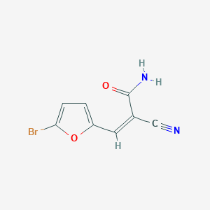 molecular formula C8H5BrN2O2 B1202118 3-(5-Bromo-furan-2-yl)-2-cyano-acrylamide 