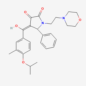 3-hydroxy-4-(4-isopropoxy-3-methylbenzoyl)-1-[2-(4-morpholinyl)ethyl]-5-phenyl-1,5-dihydro-2H-pyrrol-2-one