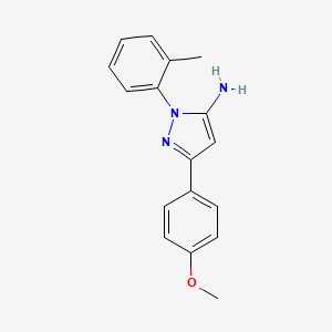 3-(4-Methoxyphenyl)-1-(2-methylphenyl)-1H-pyrazol-5-amine