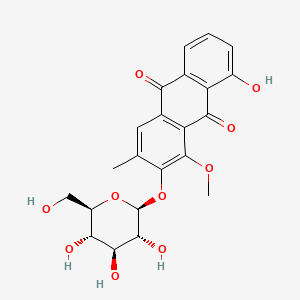 molecular formula C22H22O10 B1202133 Obtusifolin 2-glucoside CAS No. 120163-18-0