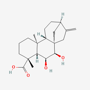 molecular formula C20H30O4 B1202135 6beta,7beta-Dihydroxykaurenoic acid CAS No. 26109-32-0