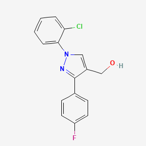 (1-(2-Chlorophenyl)-3-(4-fluorophenyl)-1H-pyrazol-4-YL)methanol