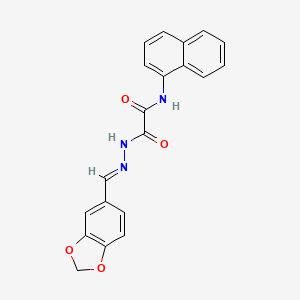 2-[(2E)-2-(1,3-benzodioxol-5-ylmethylene)hydrazino]-N-(1-naphthyl)-2-oxoacetamide