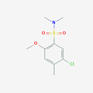 molecular formula C10H14ClNO3S B1202144 5-氯-2-甲氧基-N,N,4-三甲基苯磺酰胺 