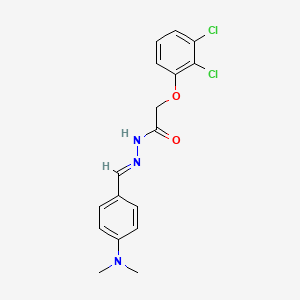 molecular formula C17H17Cl2N3O2 B12021455 2-(2,3-Dichlorophenoxy)-N'-(4-(dimethylamino)benzylidene)acetohydrazide CAS No. 765313-16-4