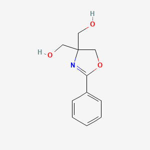 molecular formula C11H13NO3 B1202146 4,4(5h)-Oxazoledimethanol, 2-phenyl- CAS No. 62203-32-1