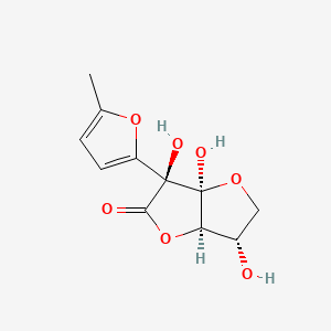 molecular formula C11H12O7 B1202153 Nafocare B1 CAS No. 93135-89-8