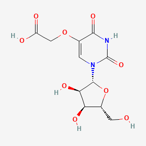 molecular formula C11H14N2O9 B1202165 尿苷-5-氧乙酸 CAS No. 28144-25-4