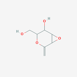 B1202170 2,6:3,4-Dianhydro-1-deoxyhept-1-enitol CAS No. 69165-03-3