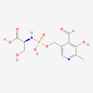 B1202174 (2S)-2-[[(4-formyl-5-hydroxy-6-methylpyridin-3-yl)methoxy-hydroxyphosphoryl]amino]-3-hydroxypropanoic acid CAS No. 76500-10-2
