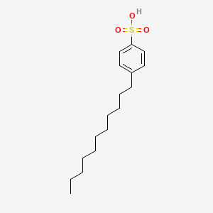molecular formula C17H28O3S B1202184 Benzenesulfonic acid, undecyl- CAS No. 50854-94-9