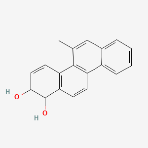 molecular formula C19H16O2 B1202191 1,2-Dihydro-1,2-dihydroxy-5-methylchrysene CAS No. 67411-81-8