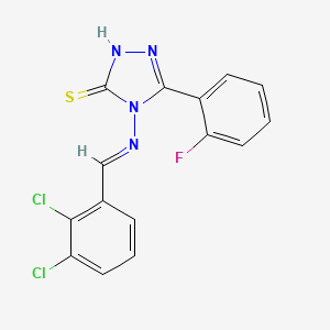 4-((2,3-Dichlorobenzylidene)amino)-5-(2-fluorophenyl)-4H-1,2,4-triazole-3-thiol