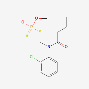 molecular formula C13H19ClNO3PS2 B1202194 Fosmethilan CAS No. 83733-82-8