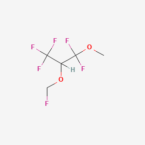 molecular formula C5H6F6O2 B1202198 1,1,1,3,3-Pentafluoro-2-(fluoromethoxy)-3-methoxypropane CAS No. 58109-33-4