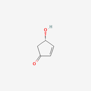 molecular formula C5H6O2 B1202199 (S)-4-Hydroxycyclopent-2-enone CAS No. 59995-49-2