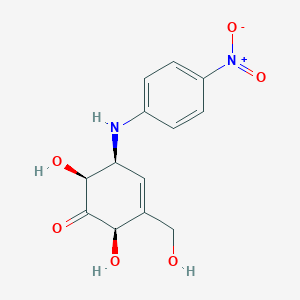 B1202200 N-(4-Nitrophenyl)valienamine CAS No. 92587-08-1