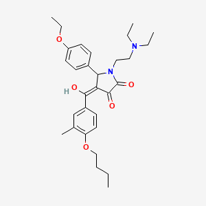 4-[(4-butoxy-3-methylphenyl)carbonyl]-1-[2-(diethylamino)ethyl]-5-(4-ethoxyphenyl)-3-hydroxy-1,5-dihydro-2H-pyrrol-2-one