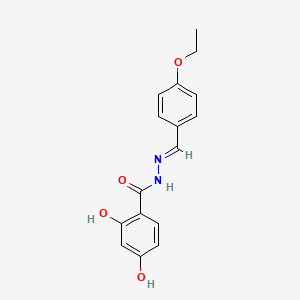 molecular formula C16H16N2O4 B12022113 N'-(4-Ethoxybenzylidene)-2,4-dihydroxybenzohydrazide CAS No. 769143-61-5