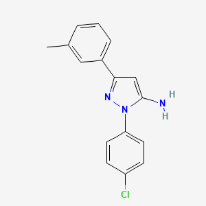 1-(4-Chlorophenyl)-3-M-tolyl-1H-pyrazol-5-amine