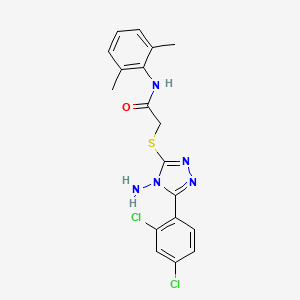 2-{[4-amino-5-(2,4-dichlorophenyl)-4H-1,2,4-triazol-3-yl]sulfanyl}-N-(2,6-dimethylphenyl)acetamide