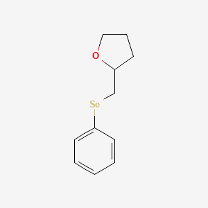 molecular formula C11H14OSe B1202226 Furan, tetrahydro-2-[(phenylseleno)methyl]- CAS No. 65539-72-2