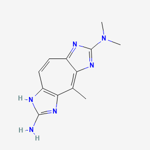 molecular formula C12H14N6 B1202230 3-Norzoanthoxanthin CAS No. 53941-25-6