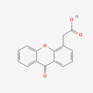 molecular formula C15H10O4 B1202244 9H-氧杂蒽-4-乙酸，9-氧代- CAS No. 35614-21-2