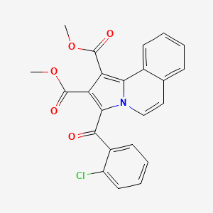 Dimethyl 3-(2-chlorobenzoyl)pyrrolo(2,1-A)isoquinoline-1,2-dicarboxylate