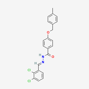 N-[(E)-(2,3-dichlorophenyl)methylideneamino]-4-[(4-methylphenyl)methoxy]benzamide