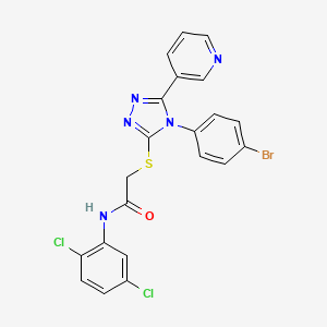 2-{[4-(4-bromophenyl)-5-(pyridin-3-yl)-4H-1,2,4-triazol-3-yl]sulfanyl}-N-(2,5-dichlorophenyl)acetamide