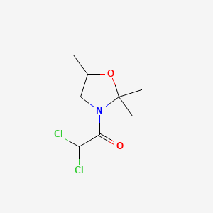 molecular formula C8H13Cl2NO2 B1202250 2,2,5-三甲基-3-二氯乙酰-1,3-恶唑烷烷酮 CAS No. 52836-31-4