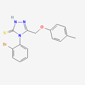 4-(2-Bromophenyl)-3-((p-tolyloxy)methyl)-1H-1,2,4-triazole-5(4H)-thione