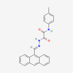 2-(2-(9-Anthrylmethylene)hydrazino)-N-(4-methylphenyl)-2-oxoacetamide