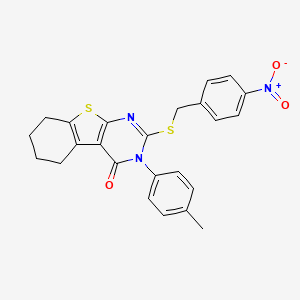 3-(4-methylphenyl)-2-[(4-nitrobenzyl)sulfanyl]-5,6,7,8-tetrahydro[1]benzothieno[2,3-d]pyrimidin-4(3H)-one