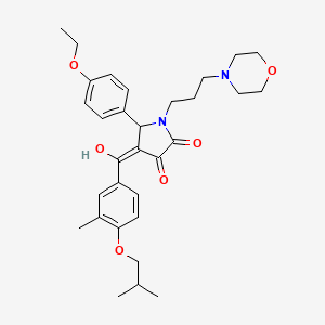 5-(4-ethoxyphenyl)-3-hydroxy-4-(4-isobutoxy-3-methylbenzoyl)-1-[3-(4-morpholinyl)propyl]-1,5-dihydro-2H-pyrrol-2-one