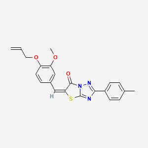 (5E)-5-[4-(allyloxy)-3-methoxybenzylidene]-2-(4-methylphenyl)[1,3]thiazolo[3,2-b][1,2,4]triazol-6(5H)-one